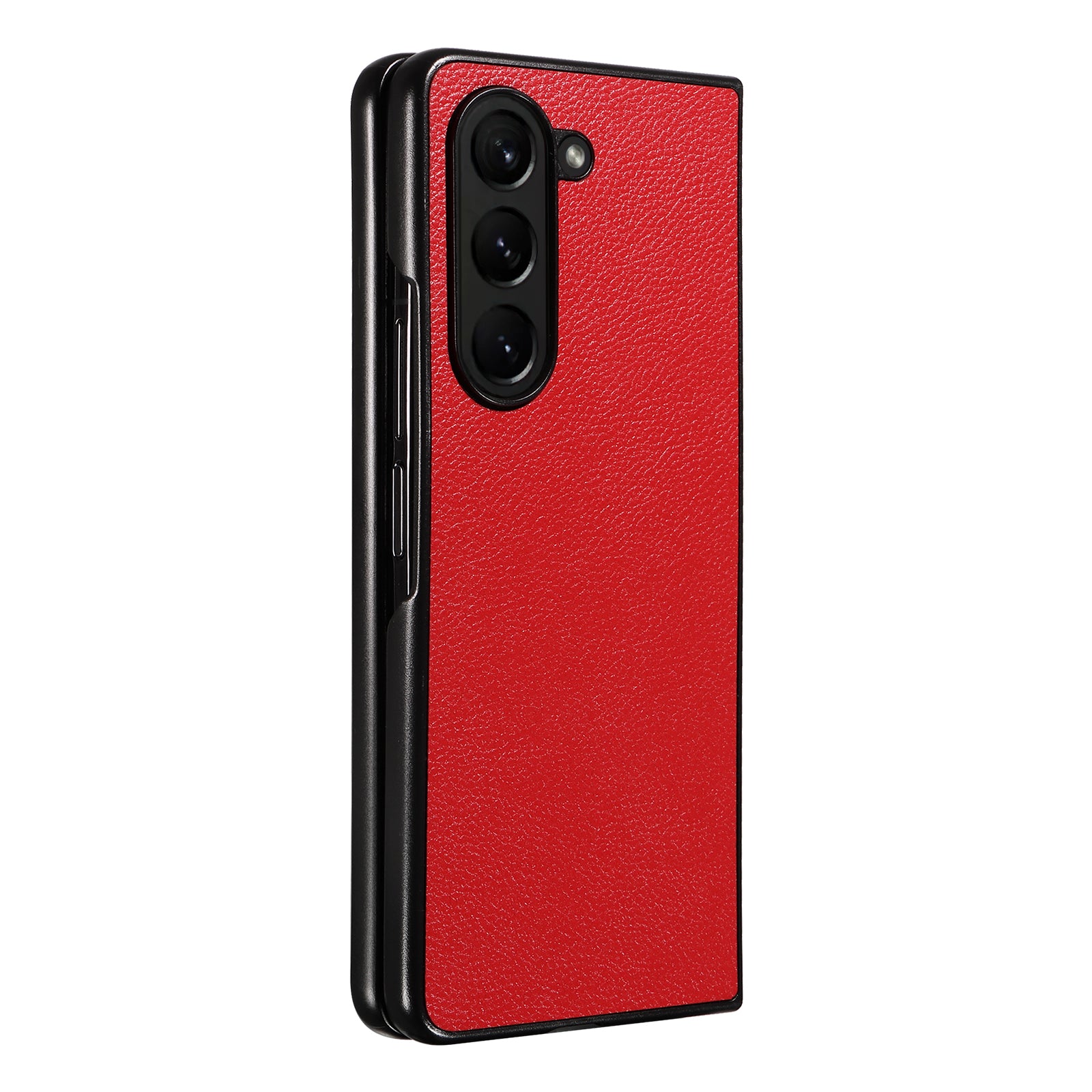Phone Case for Samsung Galaxy Z Fold5 5G PU Leather Coated PC Litchi Texture Protective Cover Phone Case for Samsung Galaxy Z Fold5 5G PU Leather Coated PC Litchi Texture Protective Cover